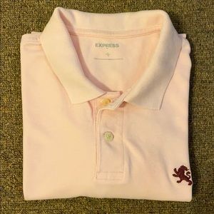 2-button polo shirt.